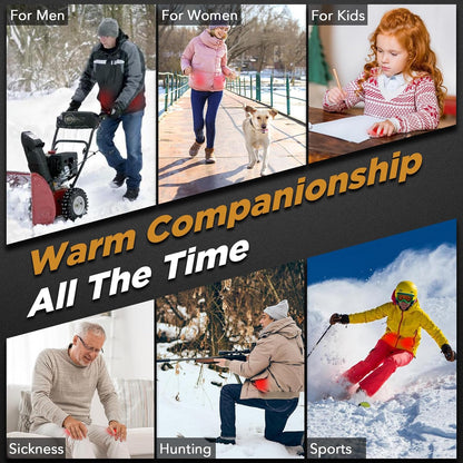 2 Pack Hand Warmers Rechargeable, Portable Electric Hand Warmers Reusable, USB 2