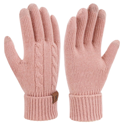 FZ FANTASTIC ZONE Womens Winter Warm Touch Screen Gloves Elastic Cuff Thermal Knit Gloves for Women Cold Weather Gifts