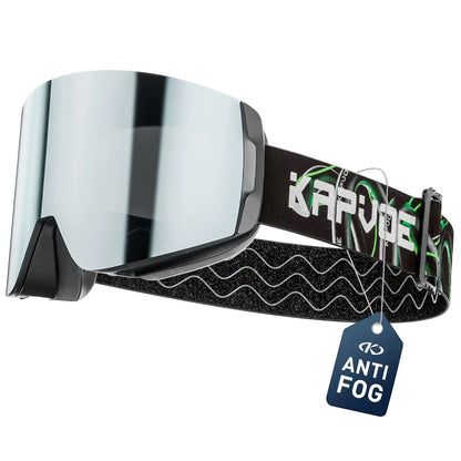 KAPVOE Magnetic Ski Goggles Snowboard goggles for Men Women Snow Glasses OTG Anti fog 1OO% UV Protection 05