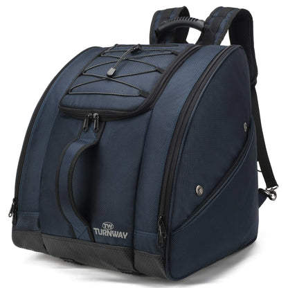 TurnWay Ski/Snowboard Boot Bag/Skating Bag | Store Gear Jacket Helmet Goggles Gloves & Accessories | Travel with Waterproof Exterior & Bottom Venting & Grommets for Snow Drainage (Blue)