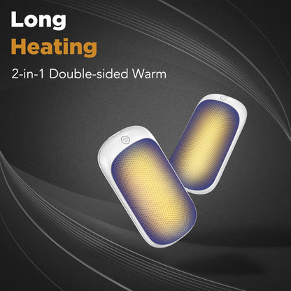2 Pack Hand Warmers Rechargeable, Portable Electric Hand Warmers Reusable, USB 2